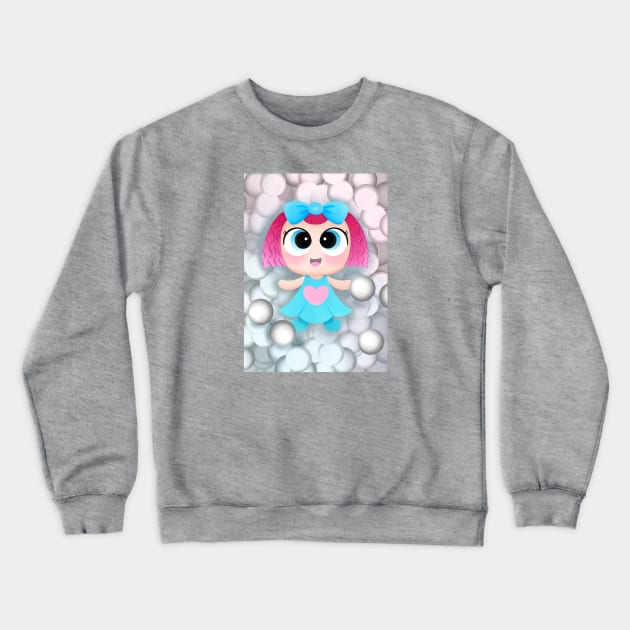 Little doll Crewneck Sweatshirt by Keen_On_Colors